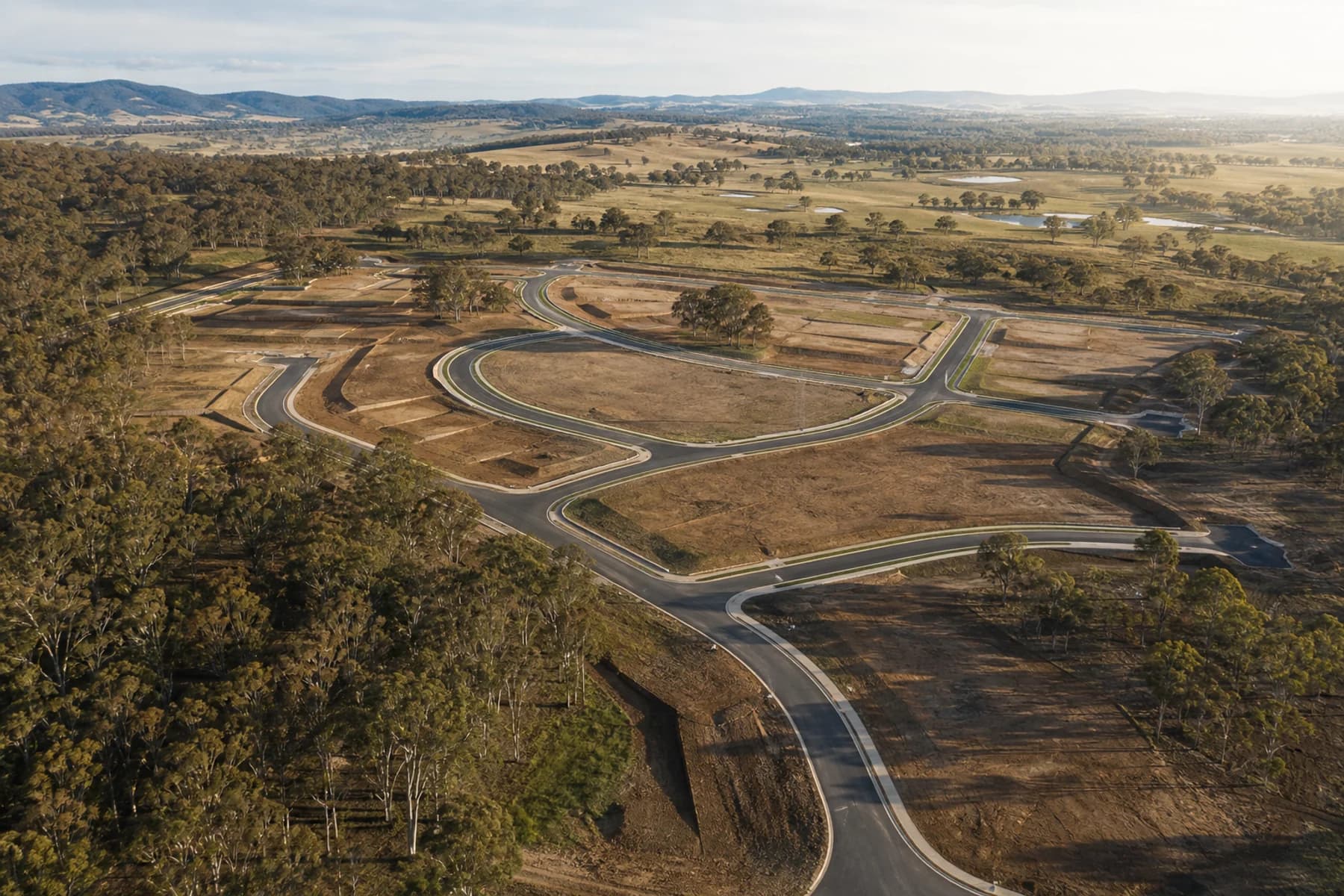Residential land prepared for future development