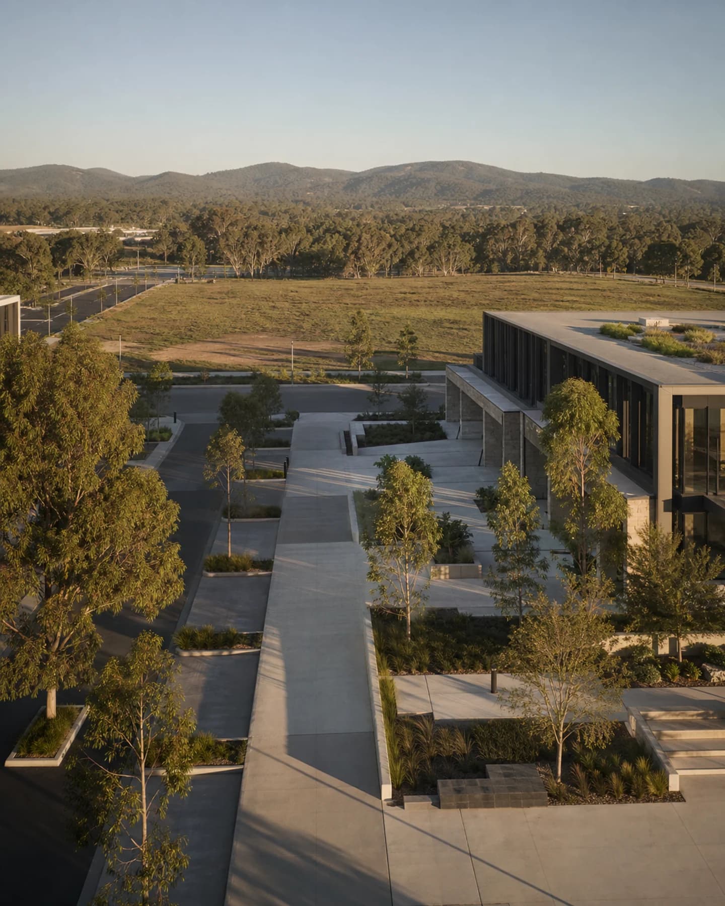 A commercial precinct set within an Australian growth market